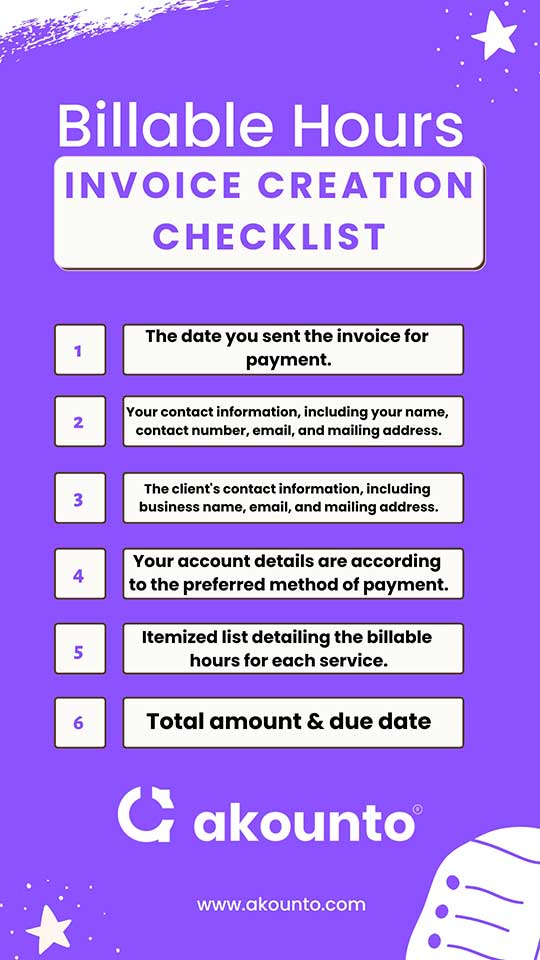 Billable Hours: Invoice creation checklist