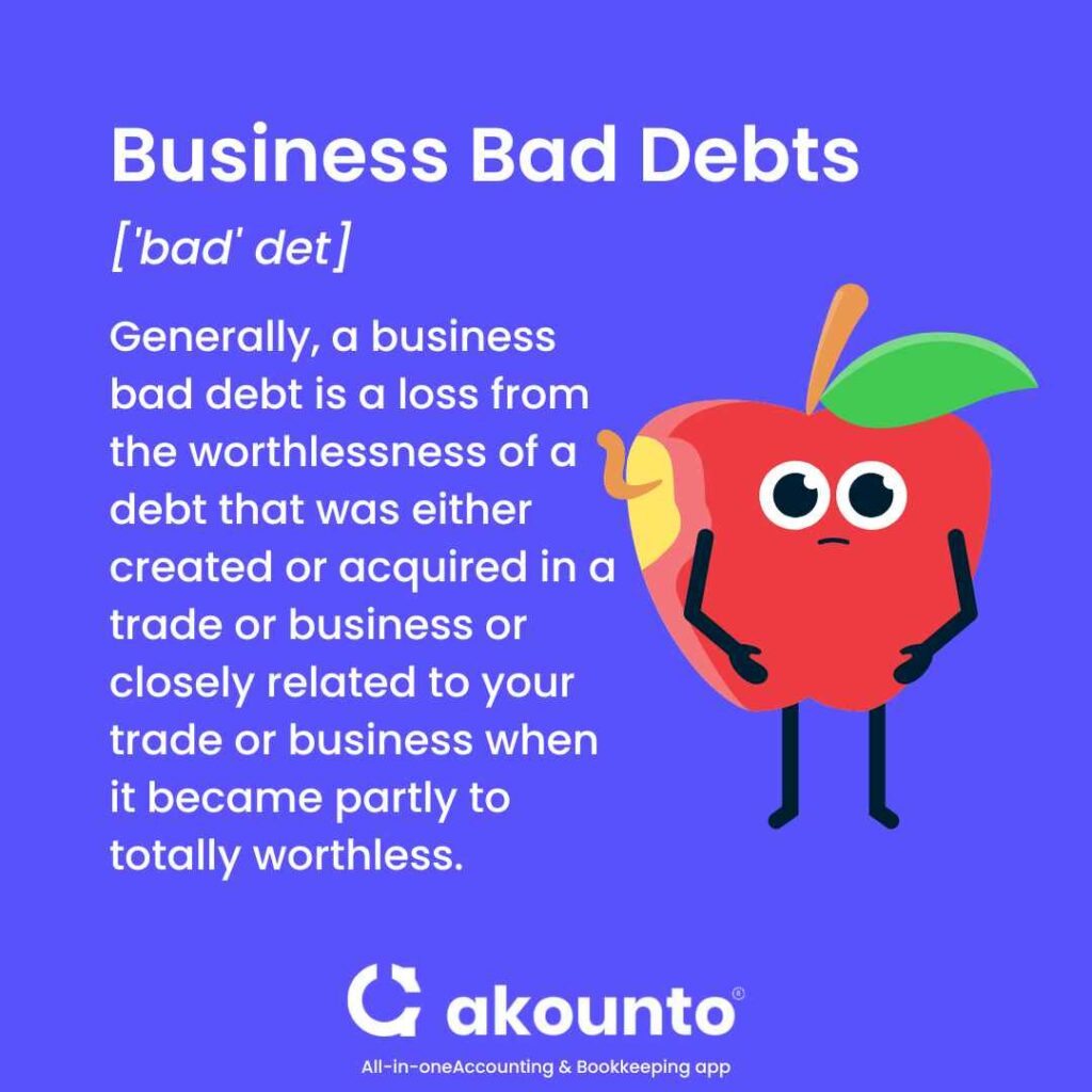 Business bad debts definition