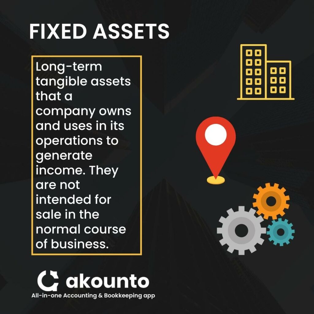 What are fixed assets
