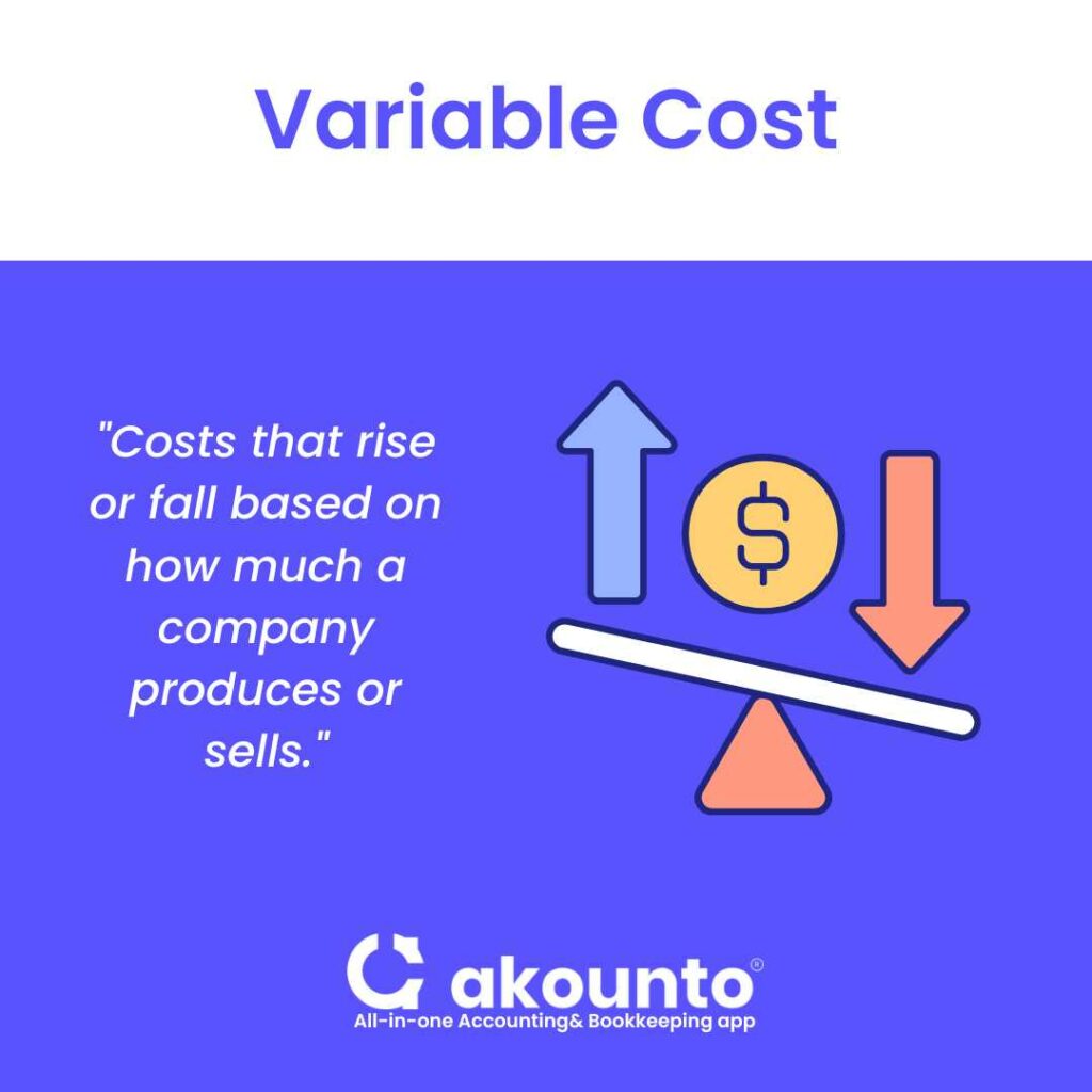 Definition of variable cost