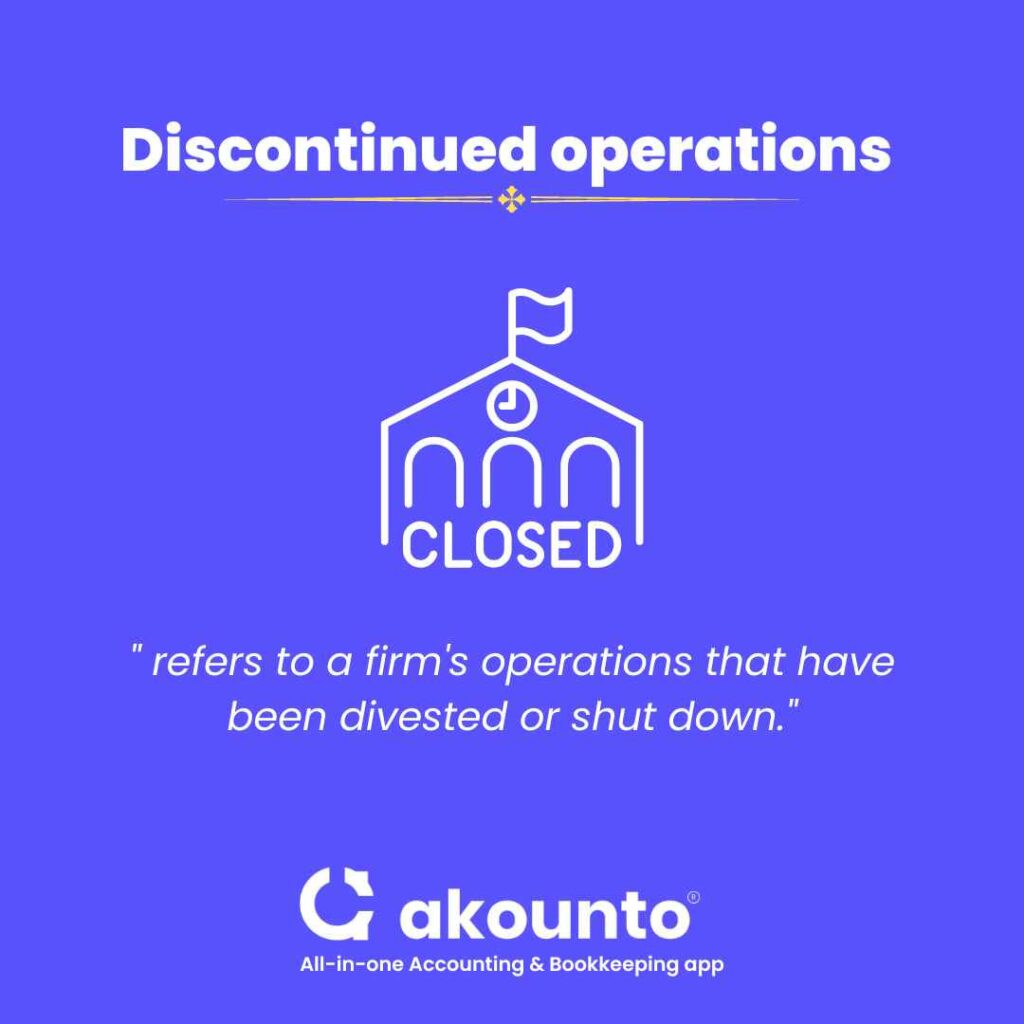 what are discontinued operations