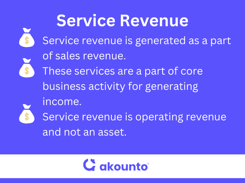 What is service revenue?