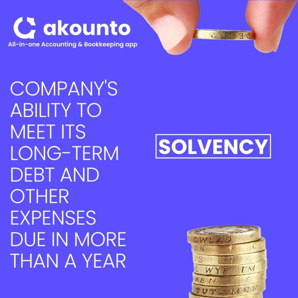 What is solvency in accounting