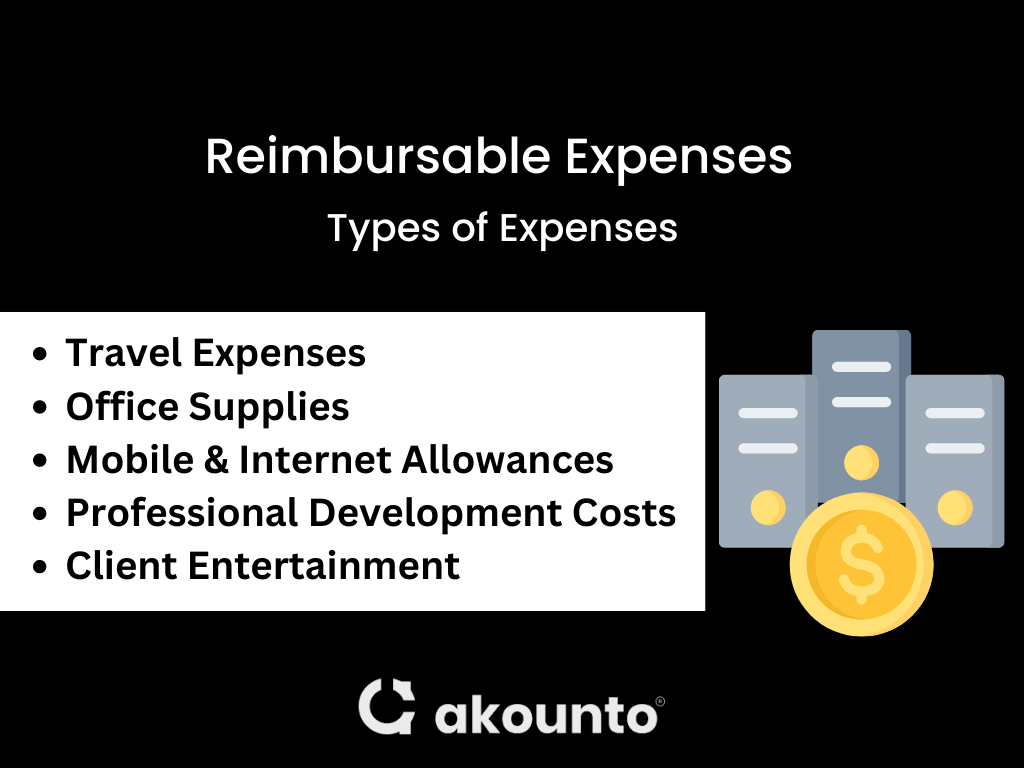 Types of reimbursable expenses