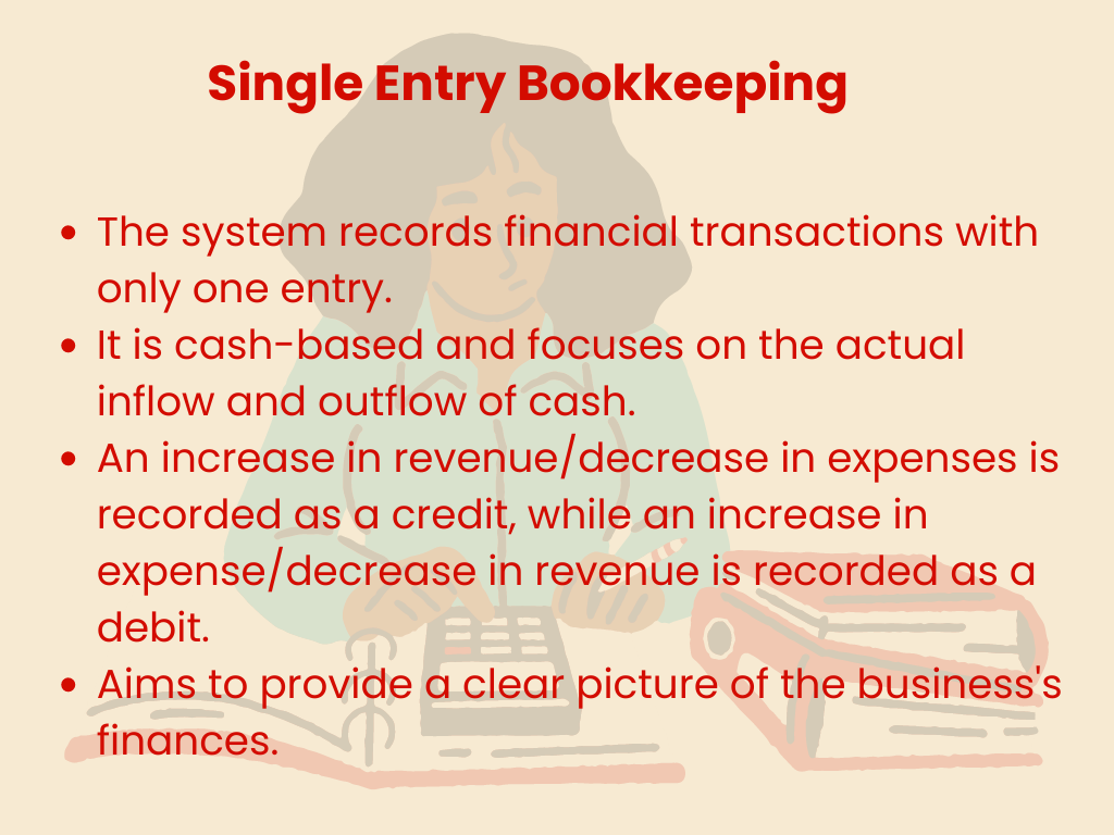What is Single Entry Bookkeeping